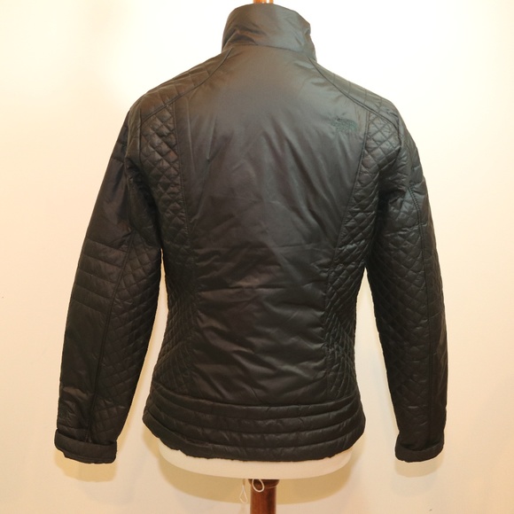 Northface Black Quilted Nylon Jacket Sz M - Picture 2 of 8
